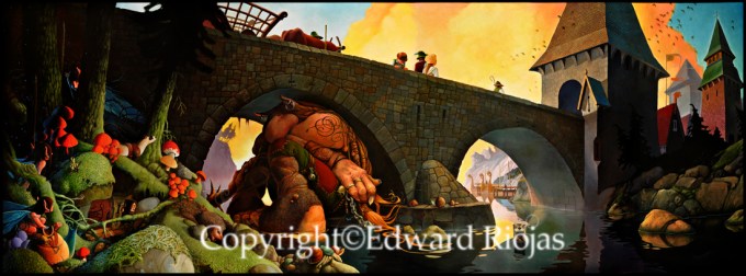 Under Slottet Bron sans frame