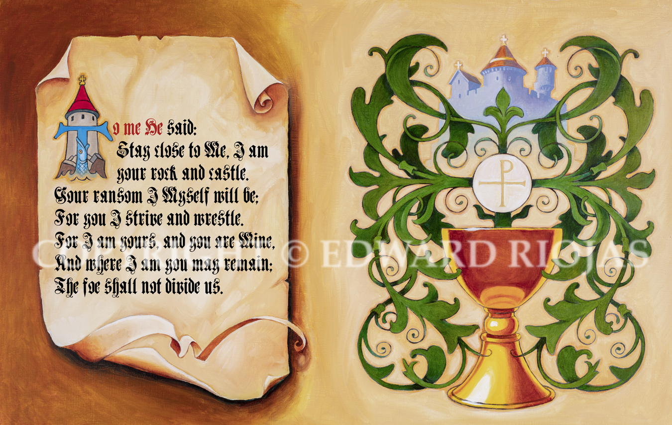 DEAR CHRISTIANS CHALICE SPREAD copyright