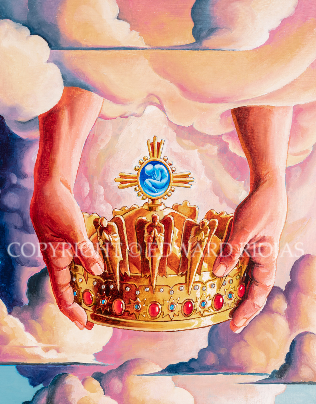 DEAR CHRISTIANS CROWN VERTICAL copyright