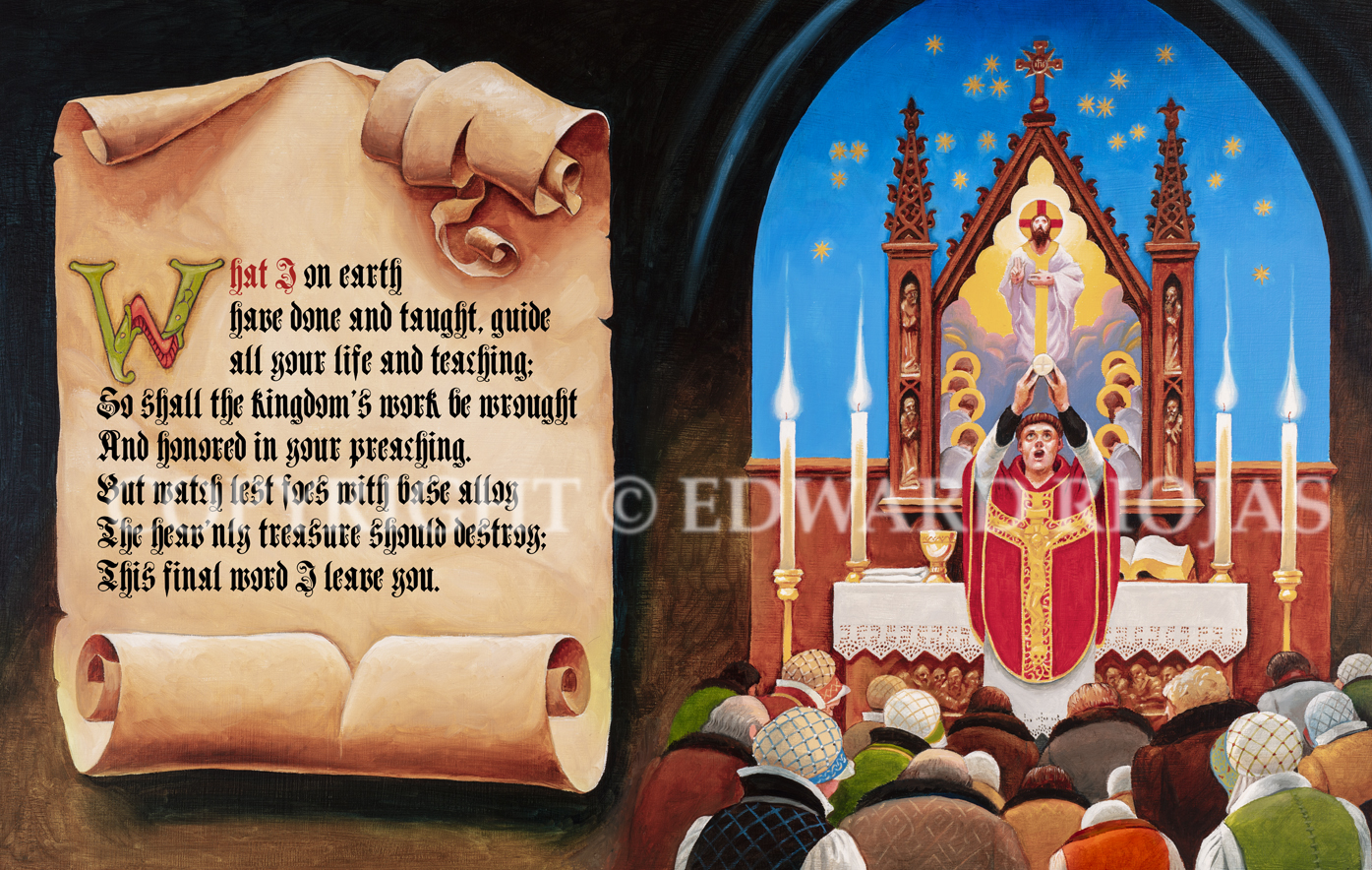 DEAR CHRISTIANS EUCHARIST SPREAD copyright