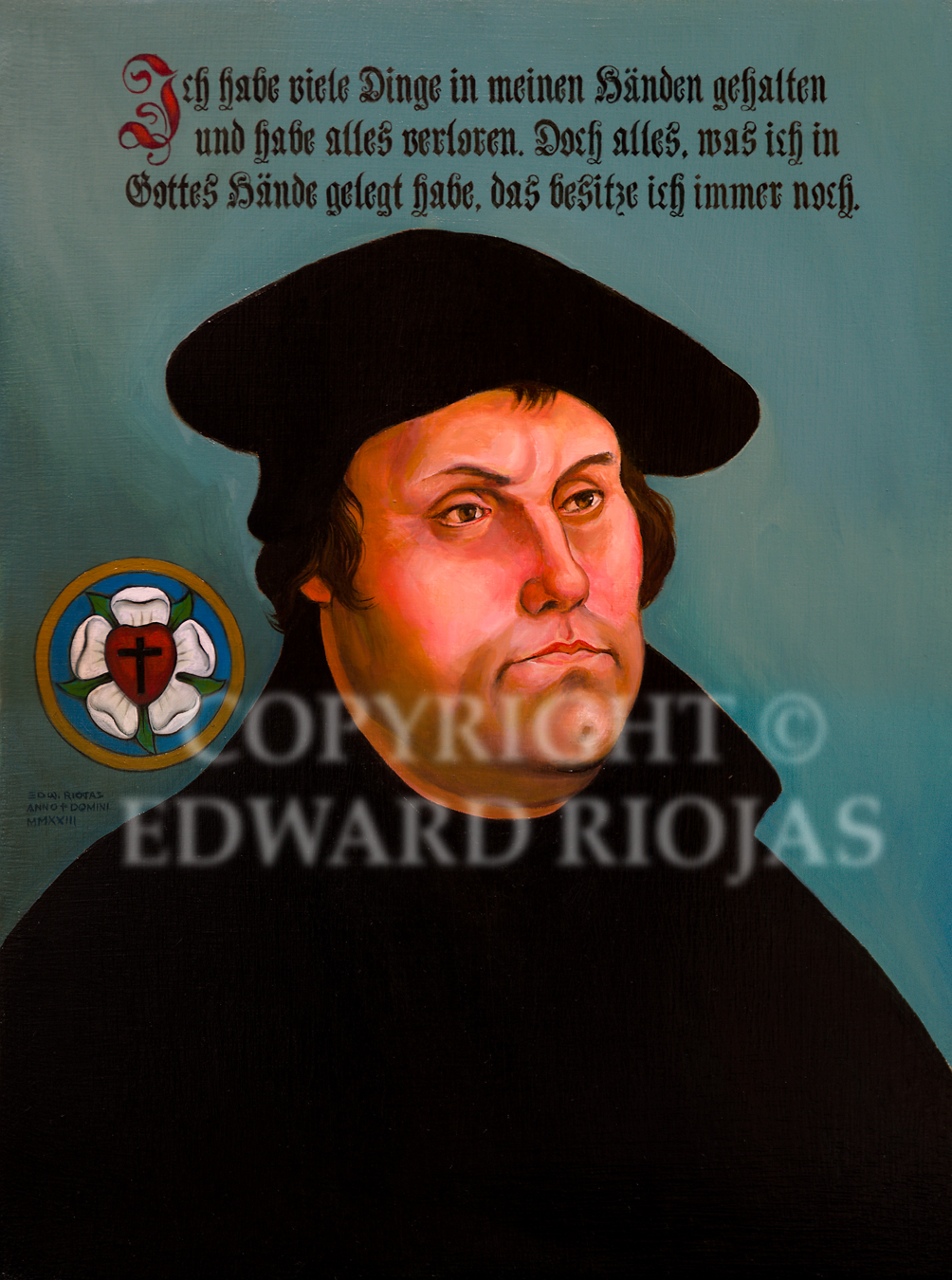 LUTHER WITH SEAL copyright